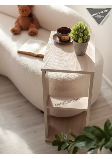 Mebelcomfort Yan Sehpalı Sehpa 215105138 Açık Yasen Shimo