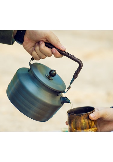 Alocs camping Kettle 13L, Portable camping Tea Kettle for Outdoor