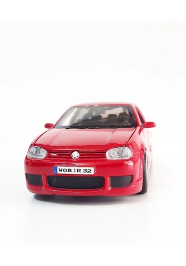 Vw Golf 5 1:24 Model Maket Araba Kırmızı