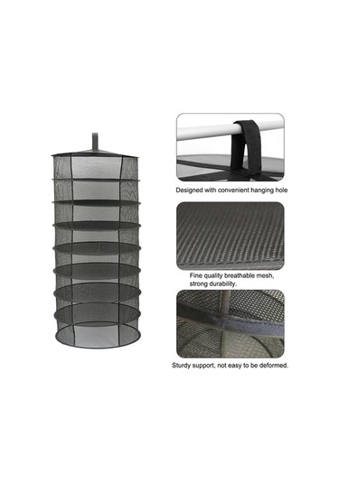 Pazly 4-8 Katmanlı Katlanır Kurutma Filesi - Bitki, Çiçek Ve Baharat Kurutma Çözümü