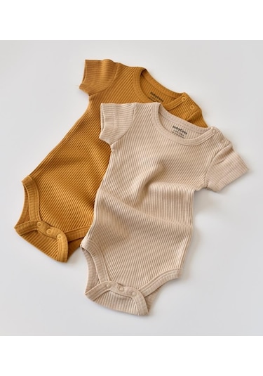 BabyCosy Modal 2 Li Kısa Kollu Badi 001