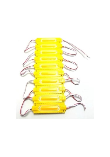Cob Led Modül Amber (Sarı) 12V 2 Watt Cob Led (10 Adet)
