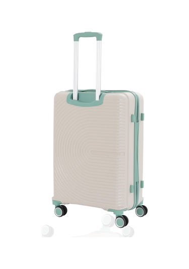 Mçs Üçlü Polipropilen Valiz Seti V374 S21yy1000006-set 10730 Kemik/suyeşili Çok Renkli