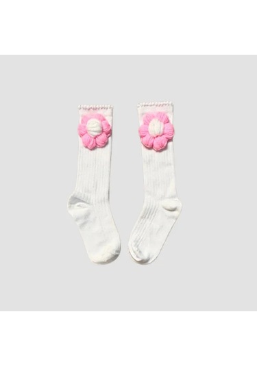 Uretti - Gülnur 2184 - El Örgüsü Çiçek Motifli Çoraplı Kız Çocuk Hırka 4 Yaş - Beyaz Beyaz Uretti - Gülnur 2184 - El Örgüsü Çiçek Motifli Çoraplı Kız Çocuk Hırka 4 Yaş - Beyaz Beyaz