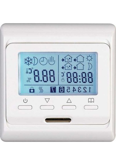 Fastbuy Programlanabilir Yerden Isıtma Termostatı - 16a, Enerji Tasarruflu, Lcd Ekranlı