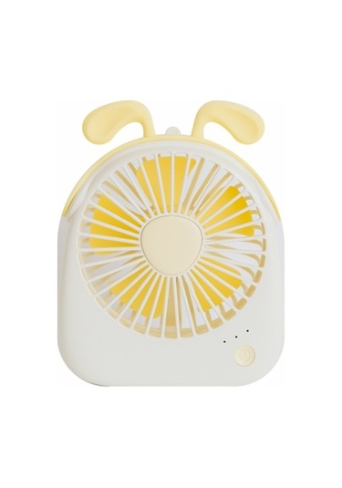 Wt-f14 1200 Mah Köpek Şekli 3 Hızlı Kontrollü Mini Taşınabilir Fan Beyaz 4905 Beyaz