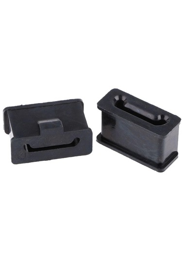 Homyl 1 Çift Kauçuk Susturucu Montaj Seti Siyah, Harley Drag