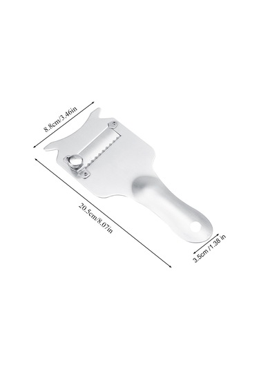 Shineyee 430 Paslanmaz Çelik Uygunluk Ayarı İle Çikolata, Truffle Ve Peynir Dilimleyici - Büyük Boy Diğer