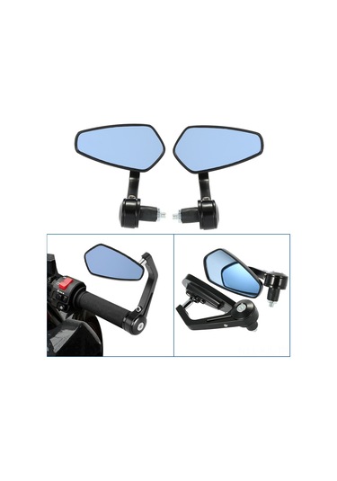 Gajeena 360 Dönebilen Ayarlanabilir Metal Motosiklet Dikiz Aynası Çift Paket