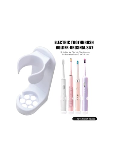 Duvara Monte Elektrikli Diş Fırçası Tutucu Yapışkanlı Diş Fırçası Düzenleyici Banyo Tuvalet Duşu İçin