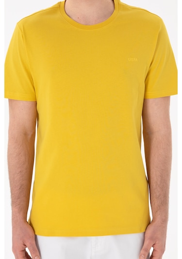 U.S. Polo Assn. Erkek Regular Fit Bisiklet Yaka Sarı Basic Tişört 50305928-VR094 U.S. Polo Assn. Erkek Regular Fit Bisiklet Yaka Sarı Basic Tişört 50305928-VR094