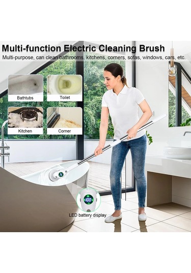 Elektrikli Temizleme Fırçası 8'i 1 Arada Çok Fonksiyonlu Ev 1 Bilgisayar