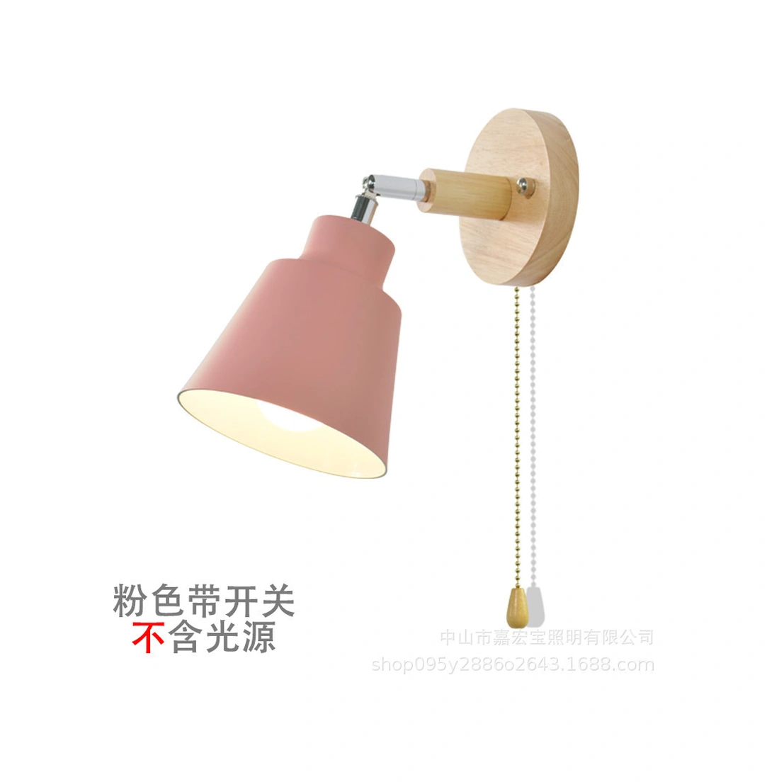 Folinda Ev Dekorasyonu Duvar Lambası - Modern Basit Ahşap, Odun Rengi, Kayar Kapatma, Yatak Odası Ve Oturma Odası İçin, Işık Kaynağı Yok Beyaz