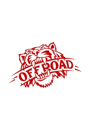 Miyrem Autosticker^ Tiger Off Road Oto-motor-laptop-duvar-dekor 30 X 18 Cm