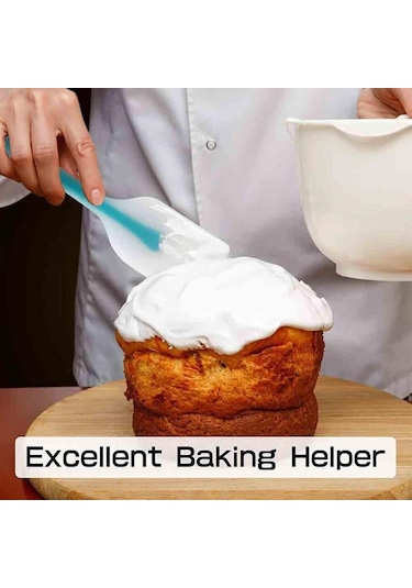 Yeşil Isıya Dayanıklı Silikon Spatula Pişirme Krep Spatula Pişirme Omlet Mutfak Eşyaları Kauçuk Geniş Turner