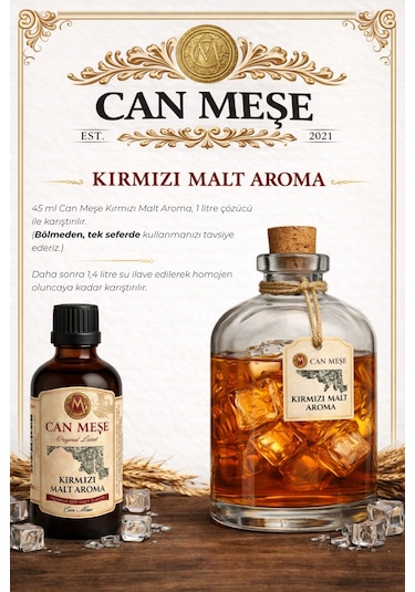Can Meşe Tek Kullanımlık Kırmızı Malt Aroma 5 x 45 ML