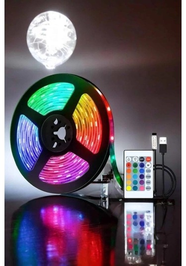 Bfs Smart Şerit Led Tv Arkası Renkli Kumandalı 10 Metre Çok Renkli