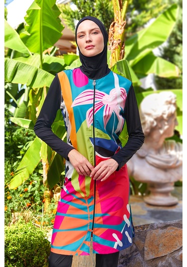 Tam Kapalı Tesettür Mayo 3307 Siyah Siyah02 Siyah