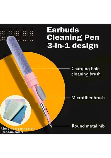 Yeşil Fonken Bluetooth Kulaklık Temizleme Kiti İçin Kulaklık Kutusu Temizleme Aracı Fırça Kalem Kulaklık