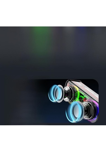 V8 Şeffaf Mecha Mini Bluetooth Hoparlör Subwoofer'lı