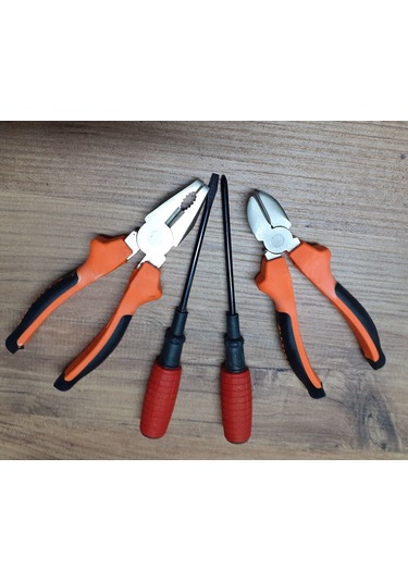 Çantalı Alet Takım Seti 19 Saatçi Tornavida Metre Çekiç Pense Yan