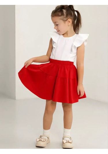 Veselyj Celovecek Anaokulu İçin Kız Çocuk Elbisesi 137551756 Kırmızı