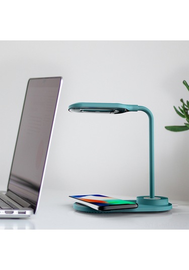 Monyee Beyaz 10w Hızlı Kablosuz Şarj Cihazı İle 3 Seviye Dokunmatik Gündüz/gece Lambası, Telefon Tutucu, Usb Kablolu Pil Yok