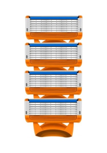 Giiletta Düz Emniyet Bıçağı Tıraş Bıçağı Yedekler 5 Katmanlı Jilet Kafası Ye 8 Pcs
