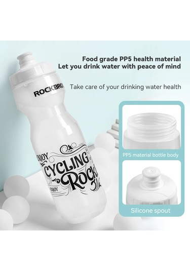 Açık Spor Plastik Taşınabilir Büyük Kapasiteli İçme Suyu Şişesi Gri