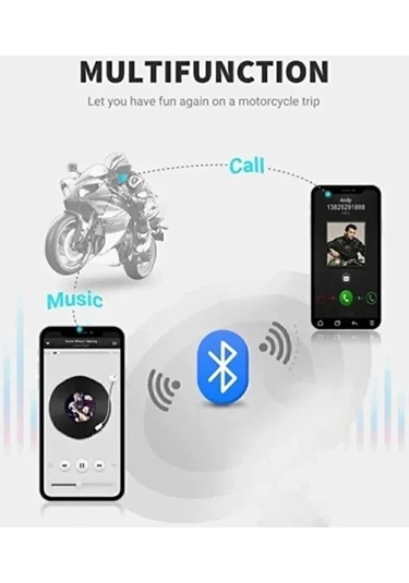 Ceylan Adam D60 Motor Kask Kulaklık Rgb Modlu Motosiklet Kulaklık Su Geçirmez 5.3 Bluetooth Intercom