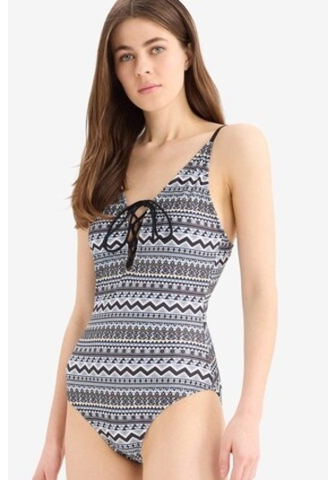 Defacto Regular Fit Etnik Desenli Mayo-fall İn Love T3656az25smbk81 Siyah