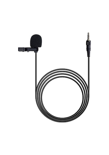 Sony D11 D21 3.5mm Kablosuz Yaka Mikrofonu Kamera Klipsi Yaka Mikrofon Siyah