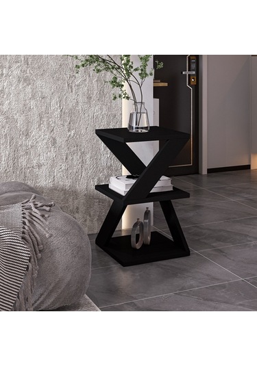 Yan Sehpa Arte Ahşap Siyah