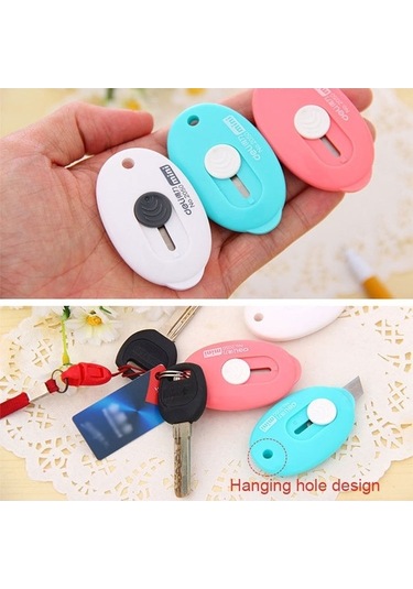 Willowhaven Deli 2050 Küçük Mini Candy Renkli Maket Bıçağı Kırtasiye Rastgele Renk Gönderimi Diğer