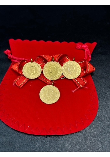 Vıctorıa Gold 4 Adet Çeyrek Altın -eski Tarihli Kulplu 22 Ayar