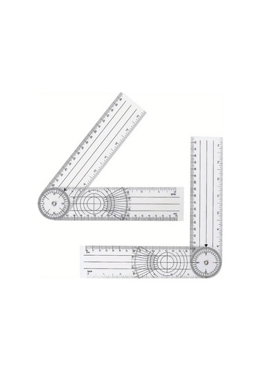 Dream011 1pc Eklem Açı Ölçer Cetvel Multifonksiyonel Pvc Gönye Sanatçılar Ve Öğrenciler İçin 1 Adet