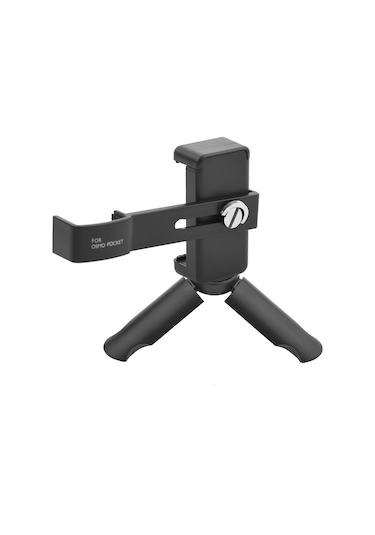 Reedark Djı Osmo Pocket İçin Cep Telefonu Tutucu, Kamera Klipsi Ve Mini Tripod Seti - Abs Malzeme, Siyah Renk