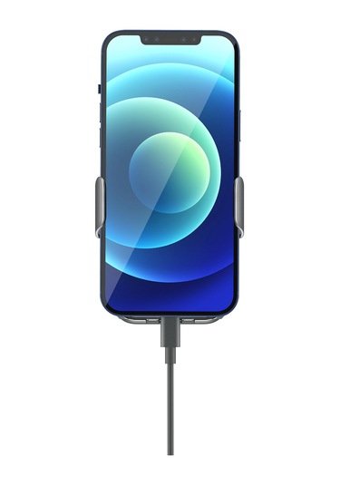 Leezsing V8 Araç Kablosuz Şarj Cihazı - Otomatik Algılama, Süper Kondansörlü, 360 Döner, Hızlı Şarj, Gri