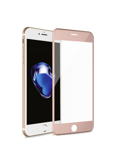 Bufalo Iphone 6-6S Kavisli 4D Cam Ekran Koruyucu Rose Gold