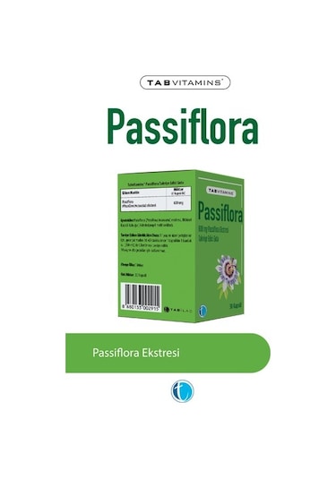 Passiflora 30 Bitkisel Kapsül Pasiflora 600 Mg