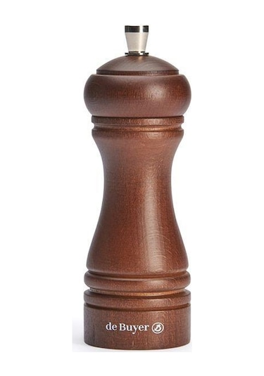 De Buyer Tuz Değirmeni Ahşap 14 Cm-koyu Kahve
