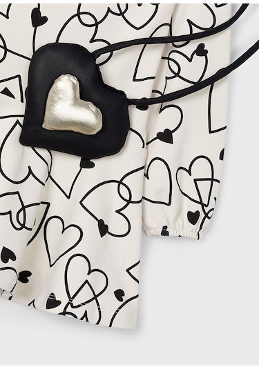 Mayoral 4931 Kız Çocuk Bej Çantalı Elbise 001