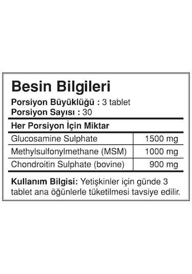 Bigjoy Glucosamine Condroitin Msm 90 Tablet - Glukozamin