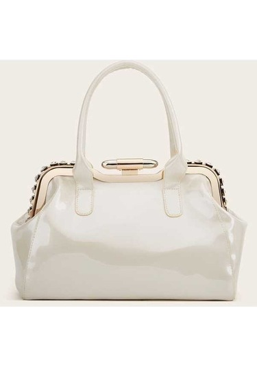 Didadodo Moda Parlak Çanta, Büyük 04, Gümüş Detaylı Çok Renkli