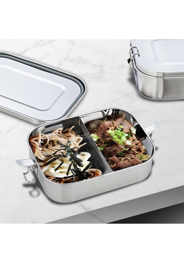 Xindoker 304 Çelik 800ml Leakproof Yemek Kutusu - Ayarlanabilir Bölmeli, Yemek Saklama, Okul/ofis İçin, Buzaçlık Ve Bulaşık Makinesine Uygun