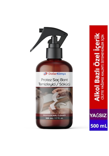 Protez Saç Bant Sökücüsü Temizleyicisi Alkol Bazlı 500 Ml