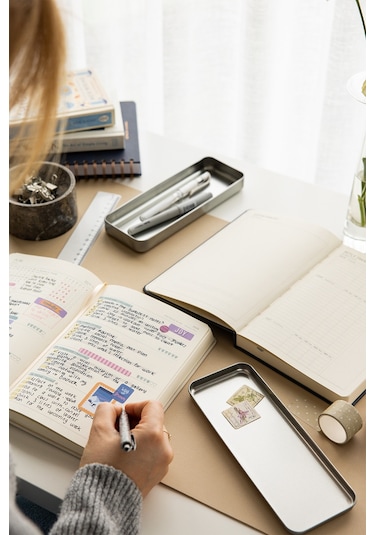 2026 A5 Keten Haftalık Ajanda 12 Aylık Lacivert Lacivert