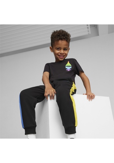 Puma X Trolls T7 Track Çocuk Siyah Eşofman Altı 62485501 001