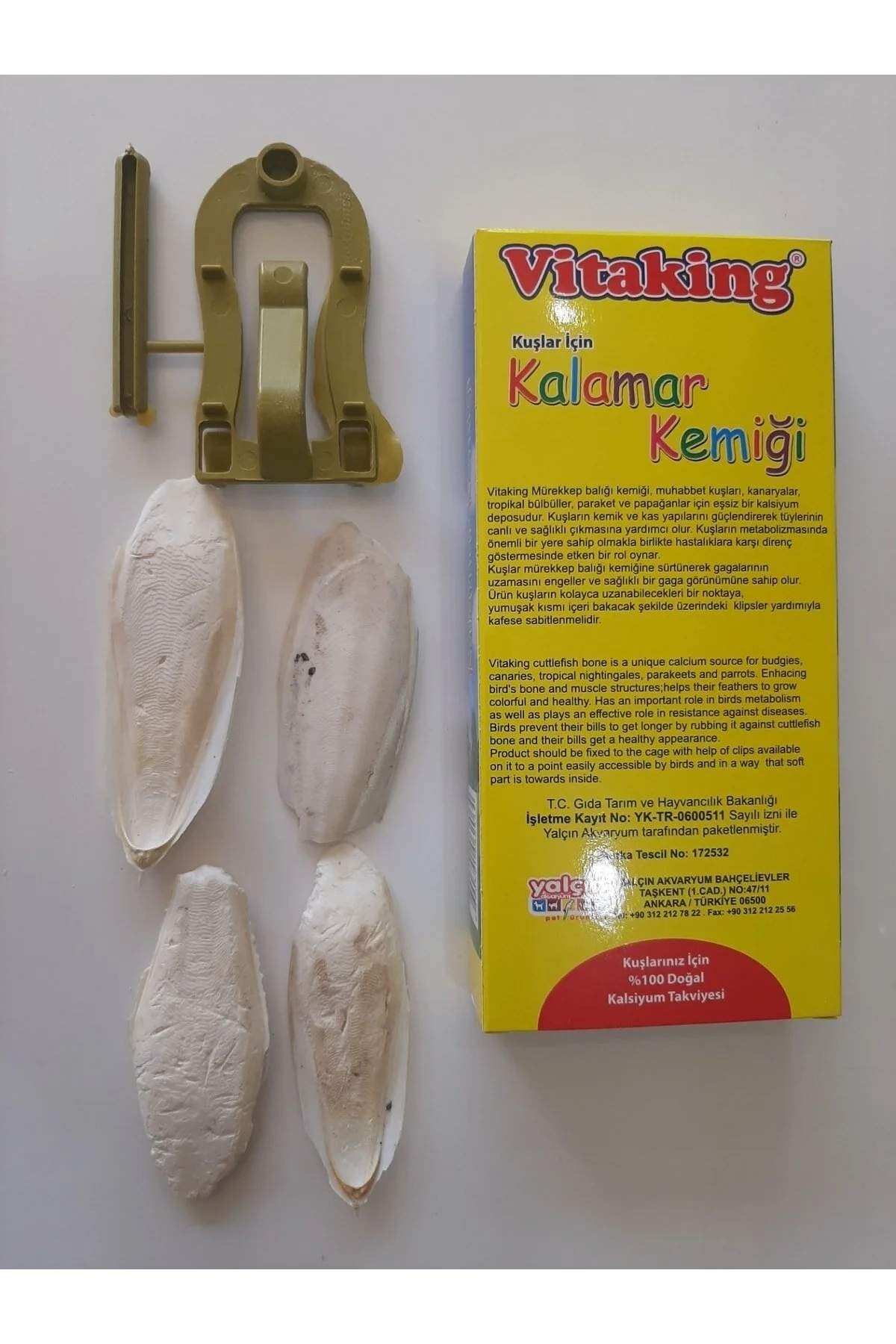 Vitaking Kalamar Kemiği + Kafes Aparatı 2 Adet