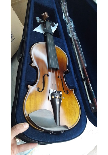 Swing Sv-444 Mat Cila Komple Abanoz Aksamlı-4/4 Tam Boy Keman Set